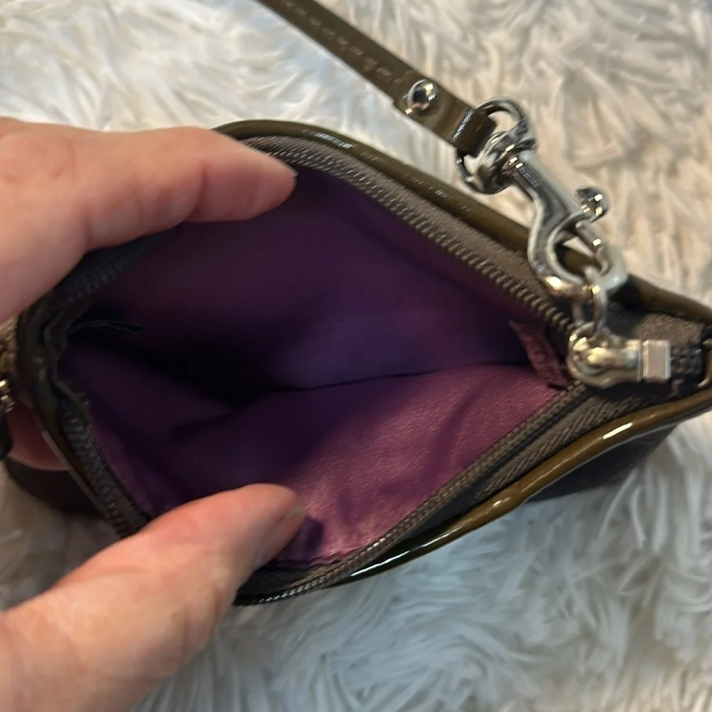Coach OP Art Wristlet Pouch Wallet Clutch